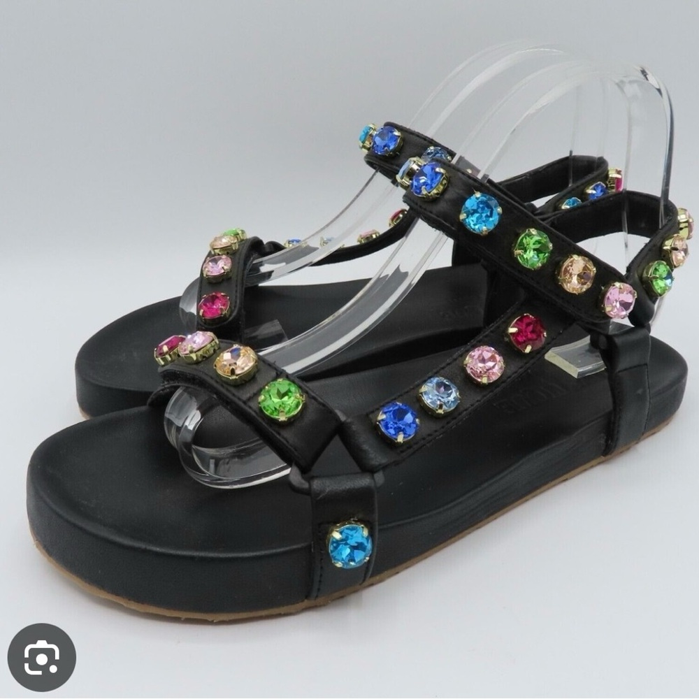 Mystique Stephanie Gottlieb Rainbow Crystal Sandals